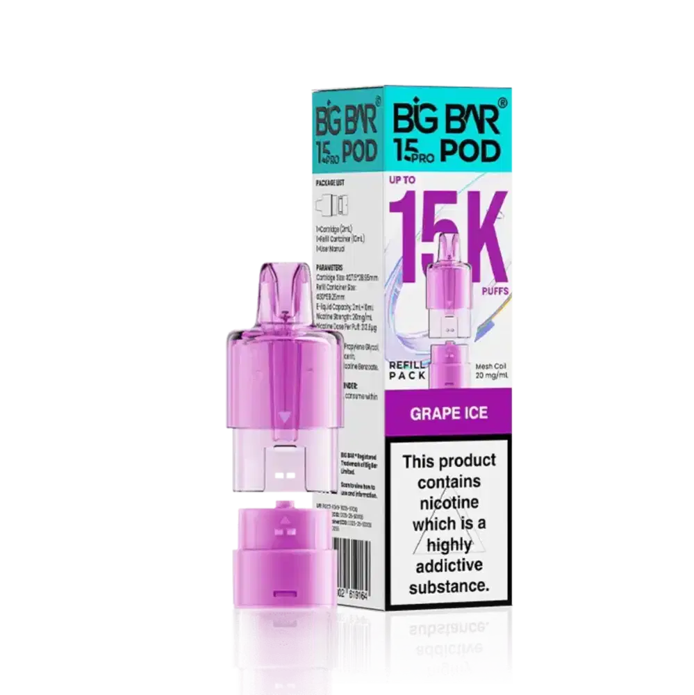 Big Bar Pro 15k Refill Pods Grape Ice