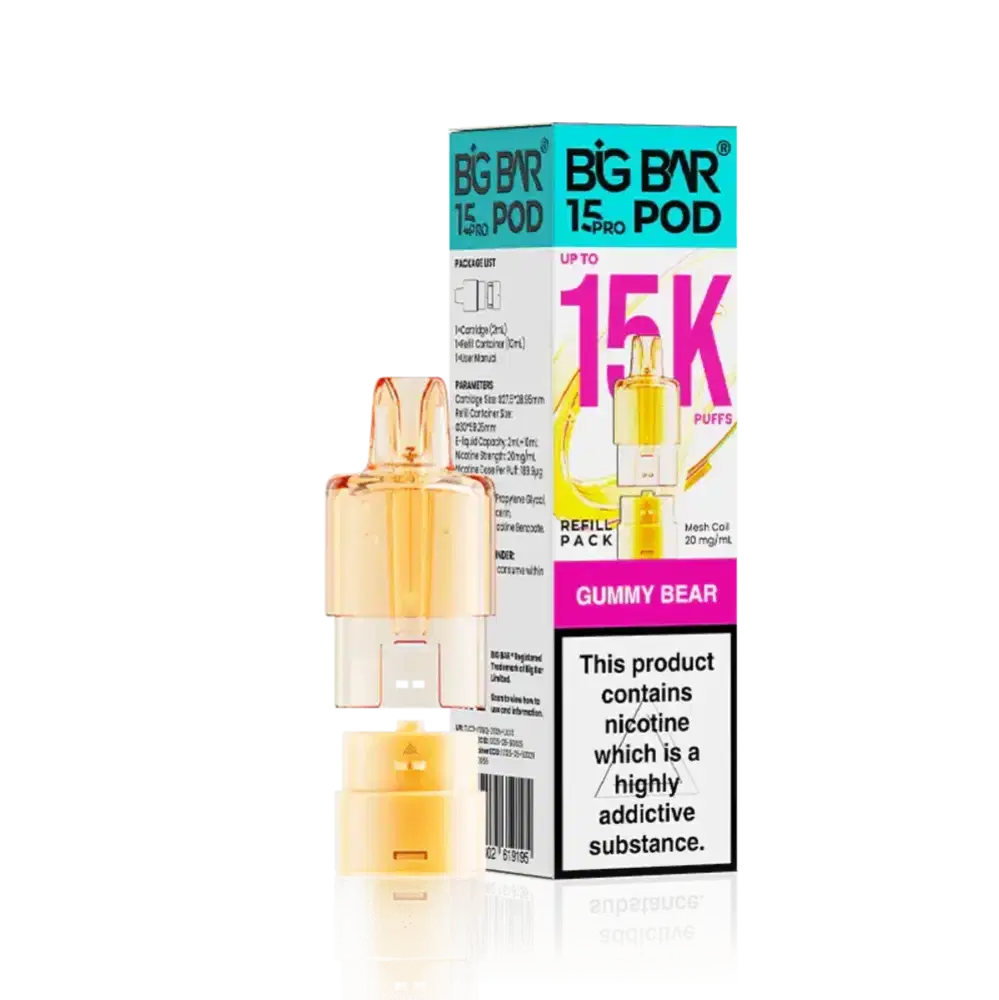 Big Bar Pro 15k Refill Pods Gummy Bear