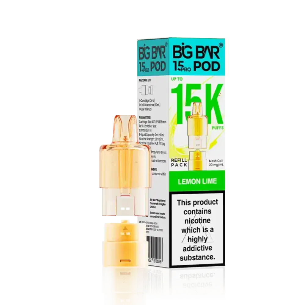 Big Bar Pro 15k Refill Pods Lemon Lime