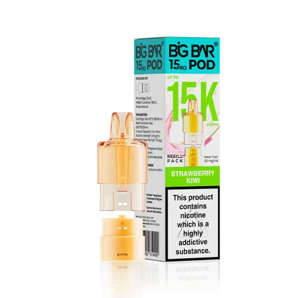 Big Bar Pro 15k Refill Pods Strawberry Kiwi