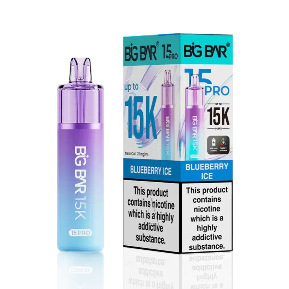 Big Bar Pro 15k Prefilled Vape Kit Blueberry Ice