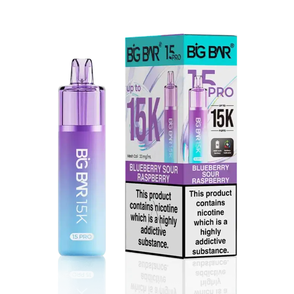 Big Bar Pro 15k Prefilled Vape Kit Blueberry Sour Raspberry