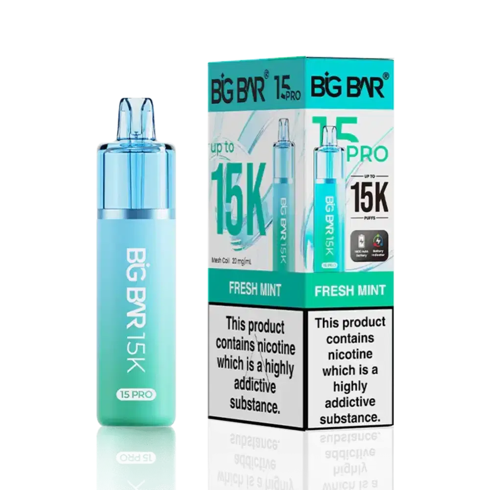 Big Bar Pro 15k Prefilled Vape Kit Fizzy Mint
