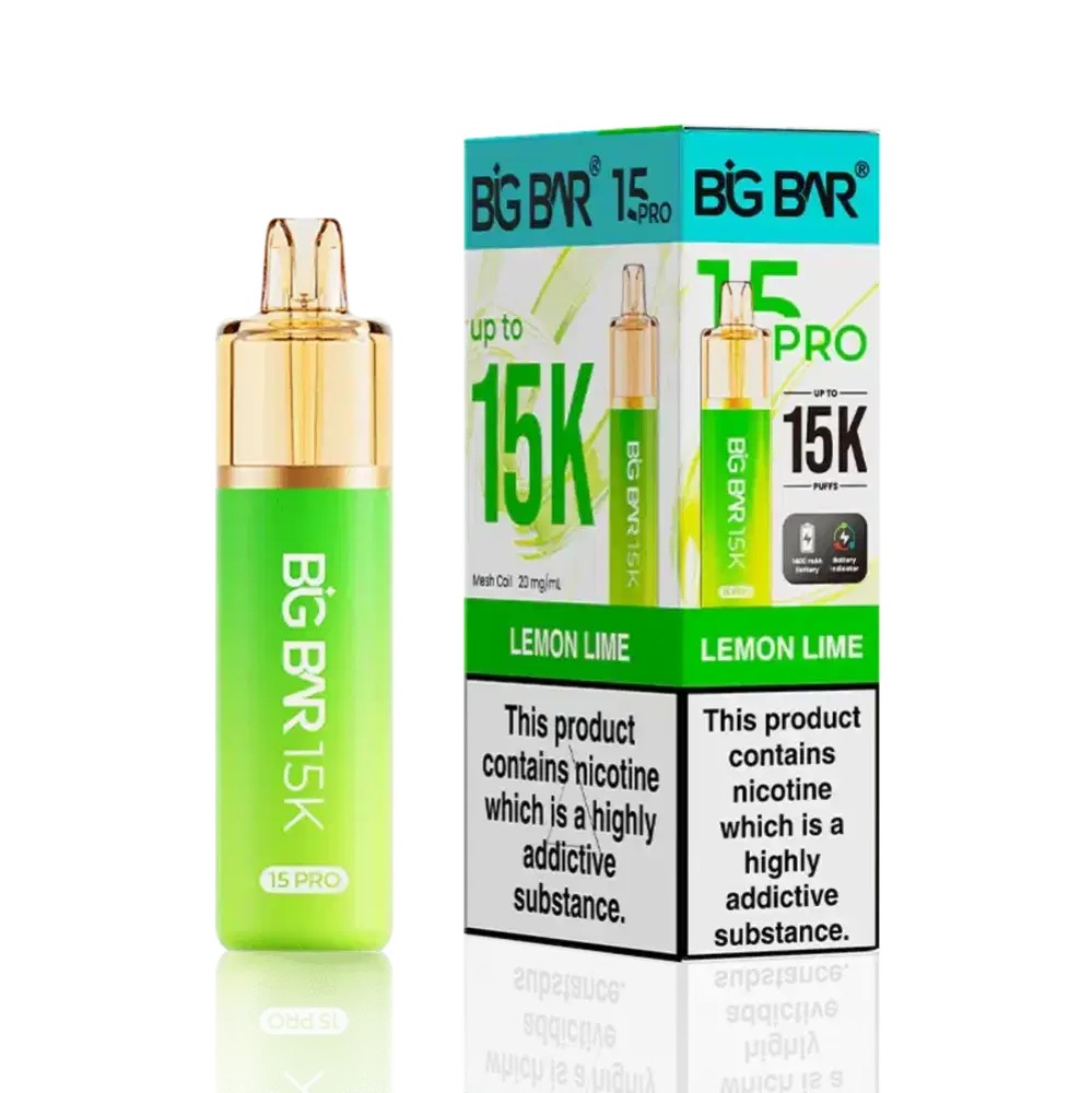 Big Bar Pro 15k Prefilled Vape Kit Lemon Lime