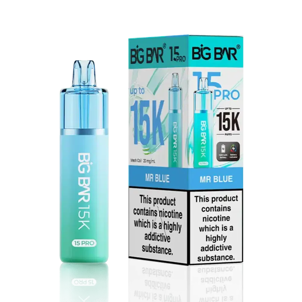 Big Bar Pro 15k Prefilled Vape Kit Mr Blue