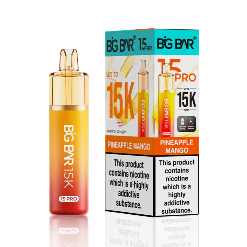 Big Bar Pro 15k Prefilled Vape Kit Pineapple Mango