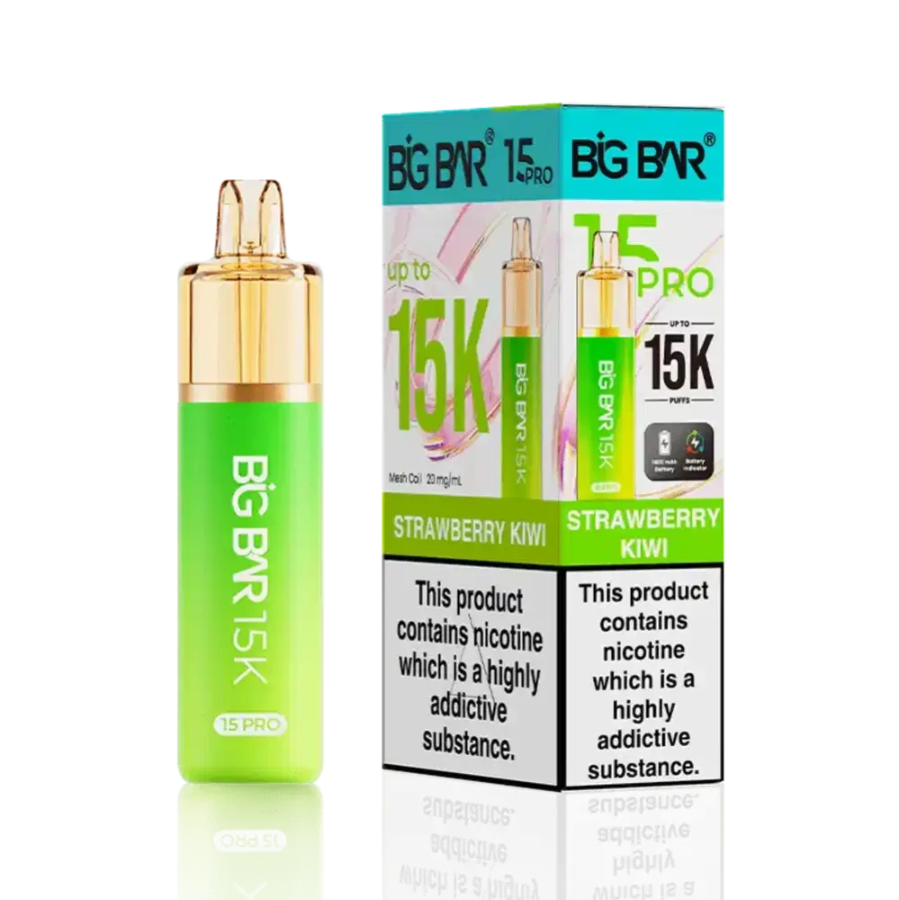 Big Bar Pro 15k Prefilled Vape Kit Strawberry Kiwi