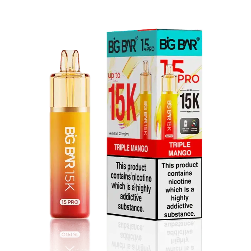 Big Bar Pro 15k Prefilled Vape Kit Triple Mango