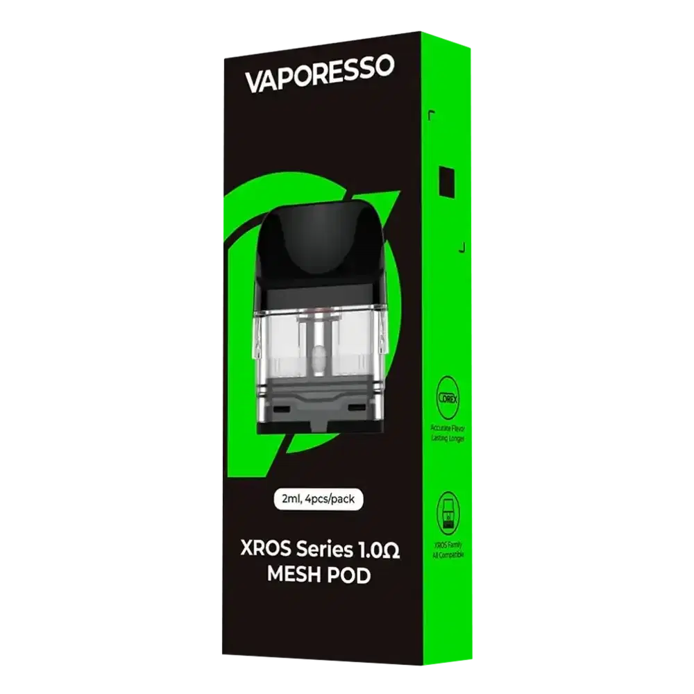 Vaporesso Xros Replacement Pods 4 Packs 1.0ohm Mesh Pod
