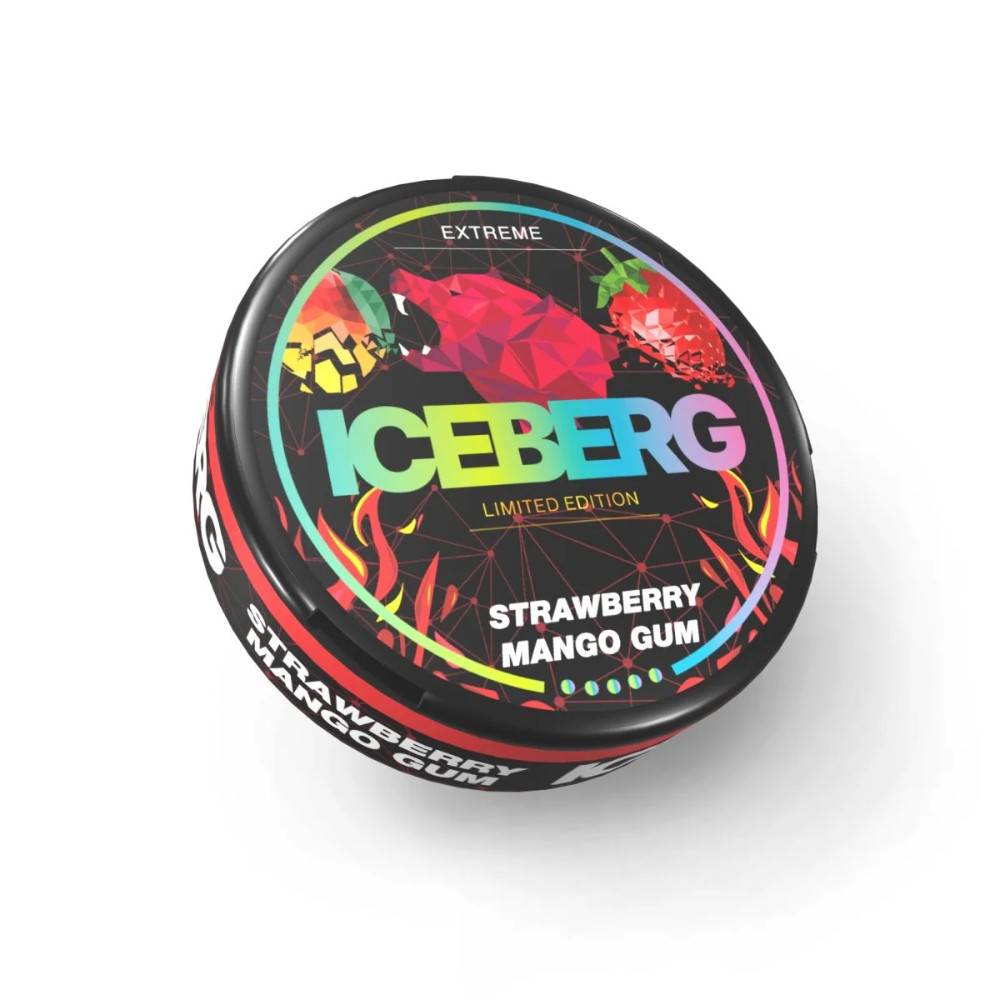 Iceberg Nicotine Pouches Strawberry Mango Gum