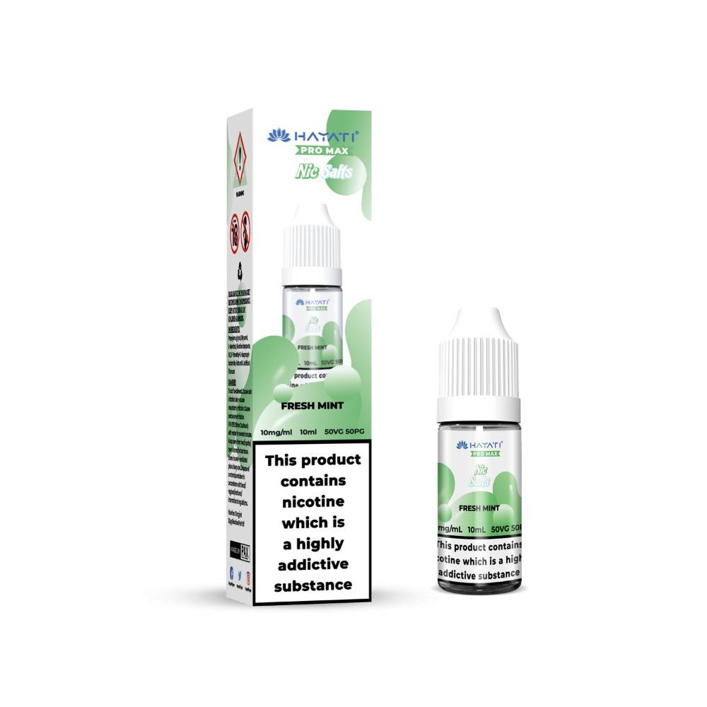 Hayati Pro Max Nic Salts E-Liquids 10ml Fresh Mint 10mg
