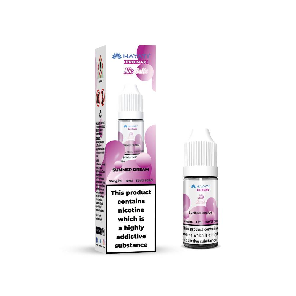 Hayati Pro Max Nic Salts E-Liquids 10ml Summer Dream 10mg