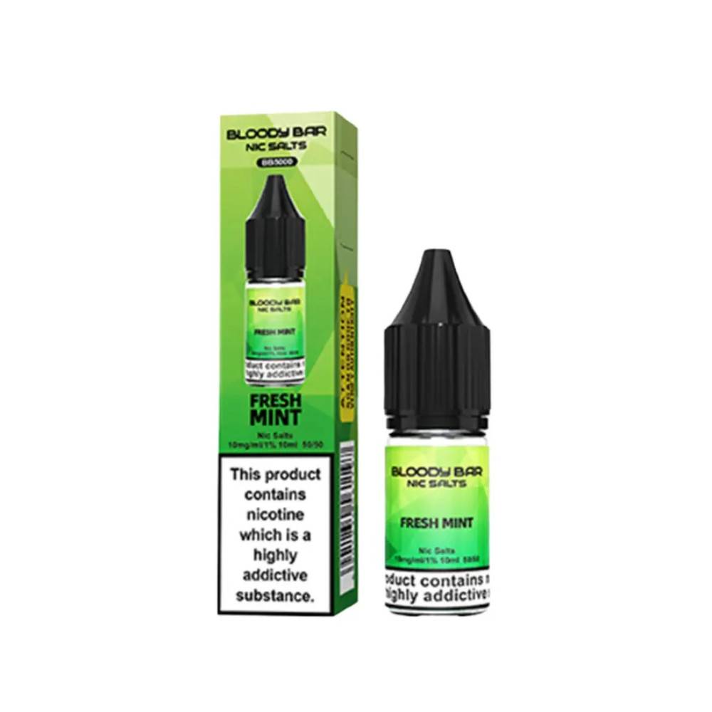 Bloody Bar Nic Salts e liquids 10ml Fresh Mint 10mg