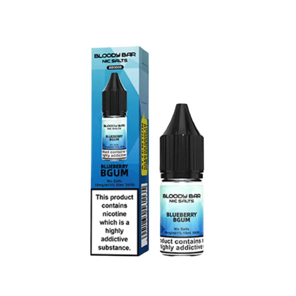 Bloody Bar Nic Salts e liquids 10ml Blueberry BGum 20mg