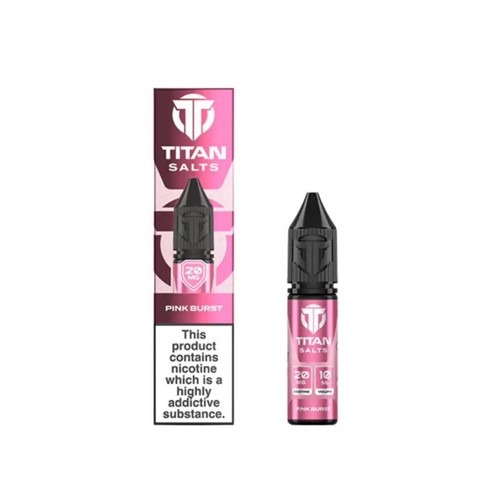 Titan Nic Salts e liquids 10ml Pink Burst 10mg