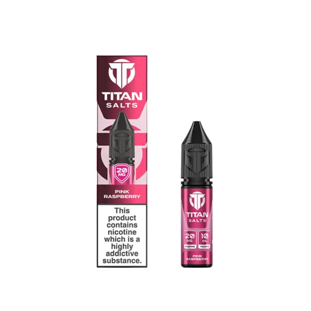 Titan Nic Salts e liquids 10ml Pink Raspberry 10mg