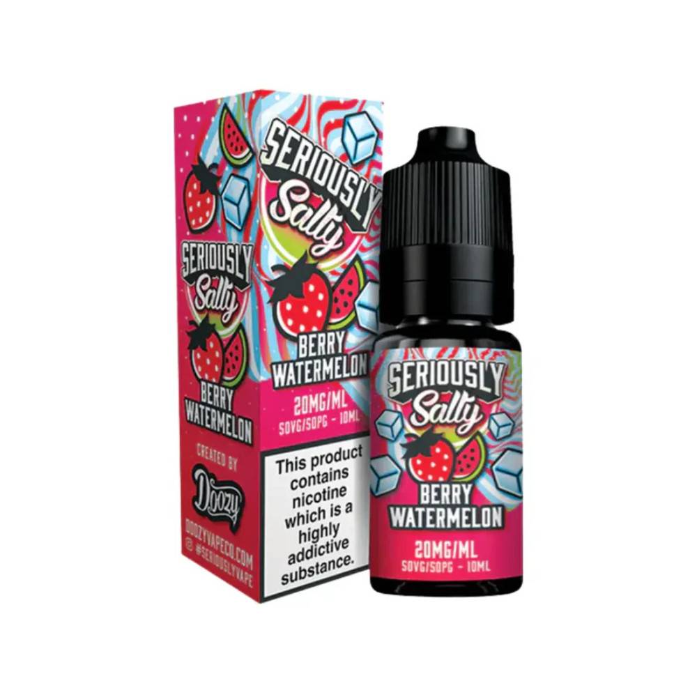 Doozy Seriously Salty Nic Salts e liquids 10ml Berry Watermelon 20mg