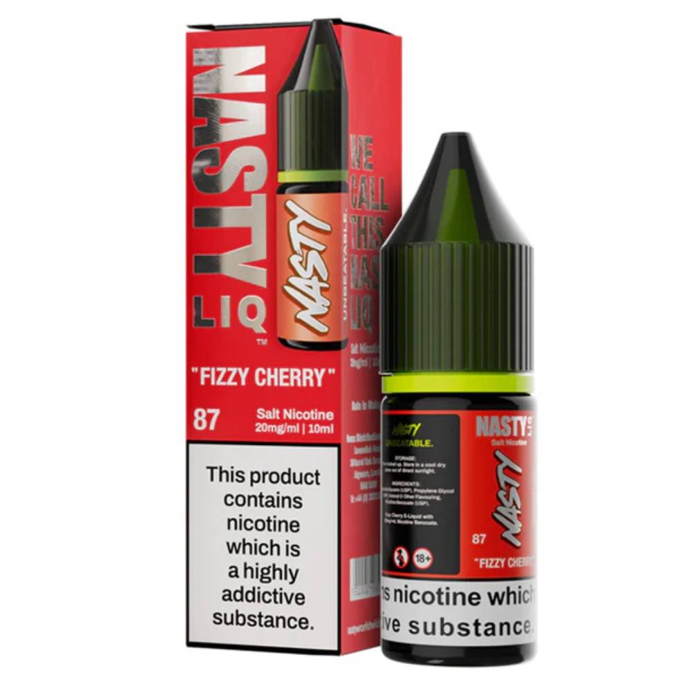 Nasty Liq Nic Salts e liquids 10ml Fizzy Cherry 10mg