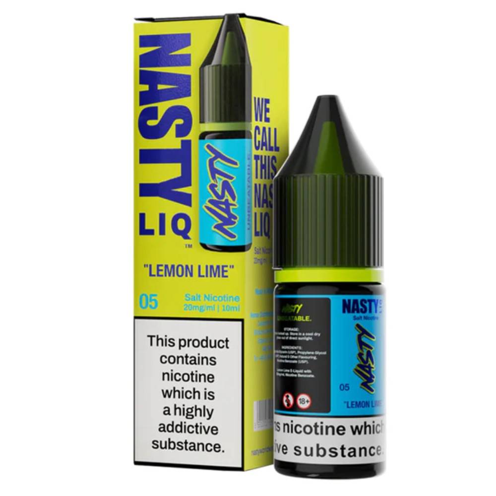 Nasty Liq Nic Salts e liquids 10ml Lemon Lime 20mg