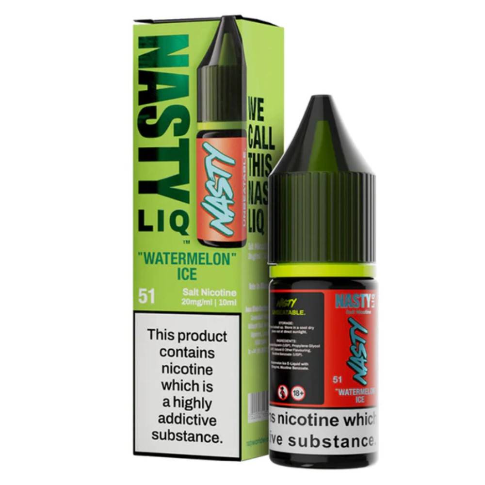 Nasty Liq Nic Salts e liquids 10ml Watermelon Ice 10mg
