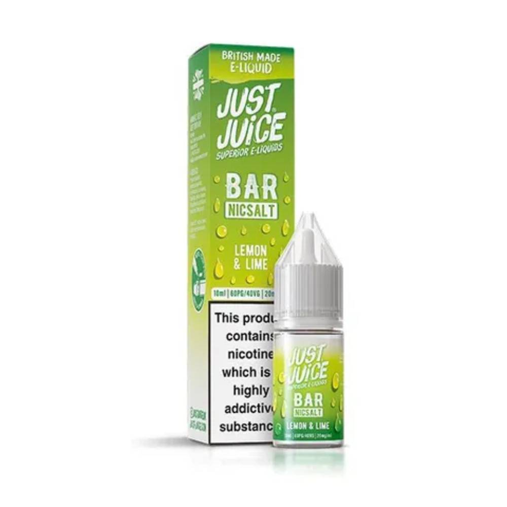Just Juice Bar Nic Salts e liquids 10ml Lemon Lime 10mg