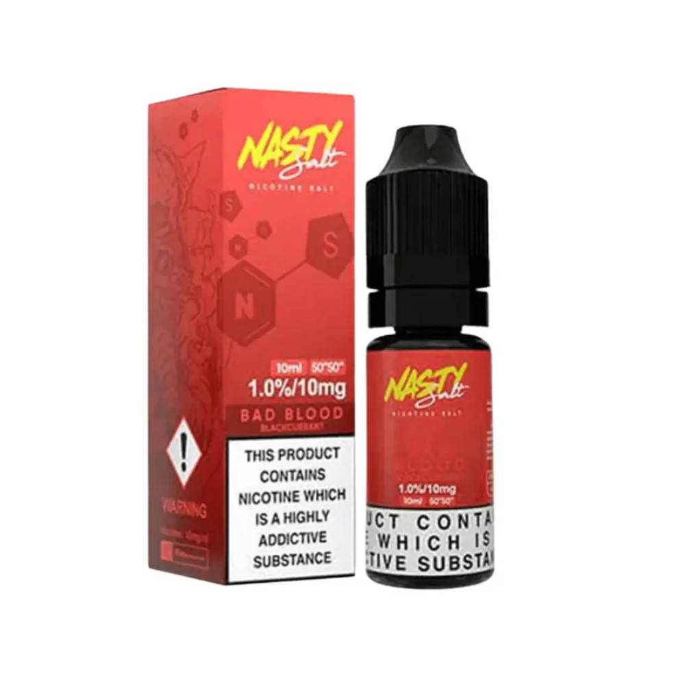 Nasty Juice Nic Salts e liquids 10ml Bad Blood 10mg