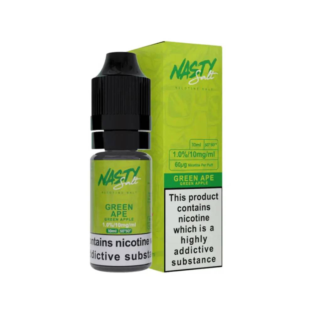 Nasty Juice Nic Salts e liquids 10ml Green Ape 10mg