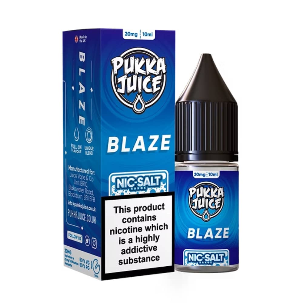 Pukka Juice Nic Salts e liquids 10ml Blaze 10mg
