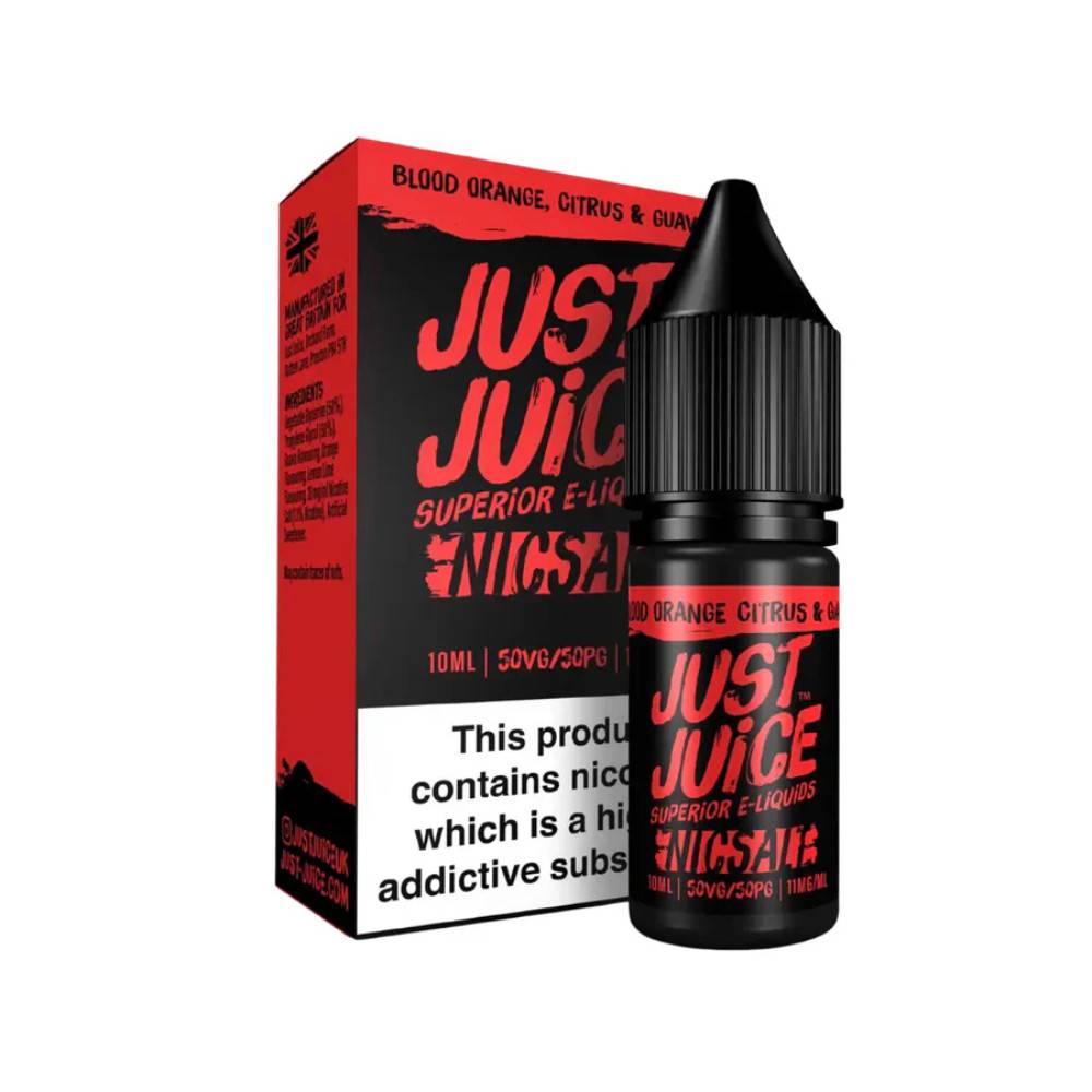 Just Juice Original Nic Salts e liquids 10ml Blood Orange Citrus & Guava 10mg
