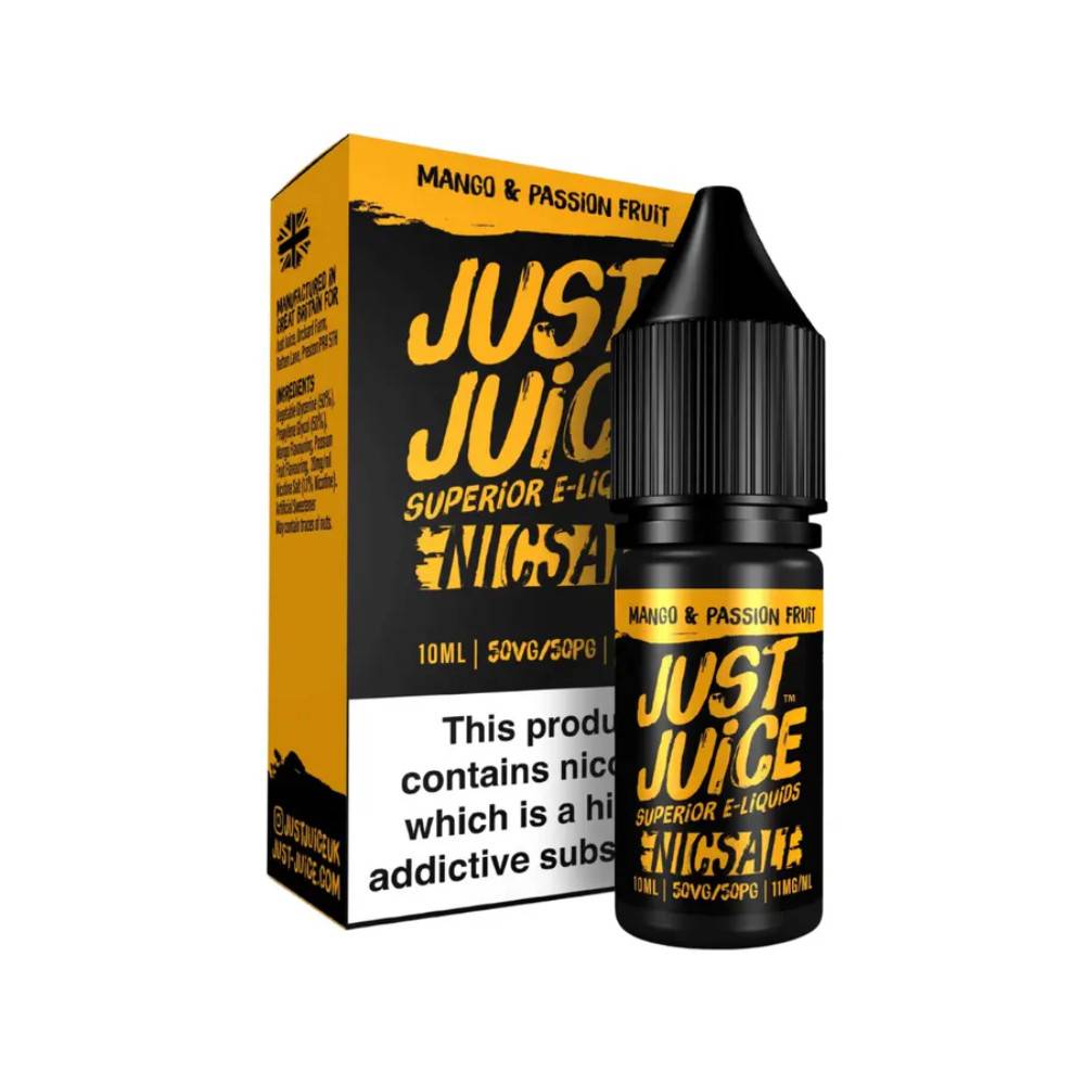 Just Juice Original Nic Salts e liquids 10ml Mango Passion Fruit 20mg