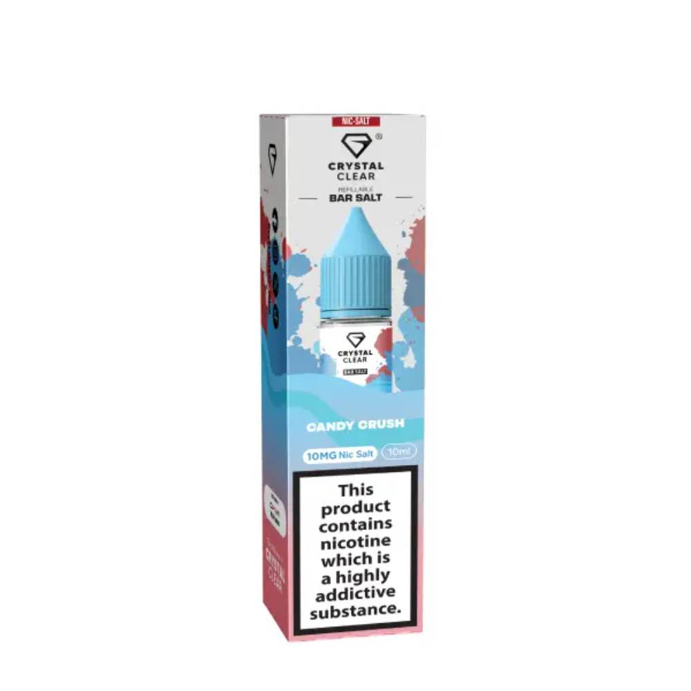 Crystal Clear Nic Salts e liquids 10ml Candy Crush 20mg