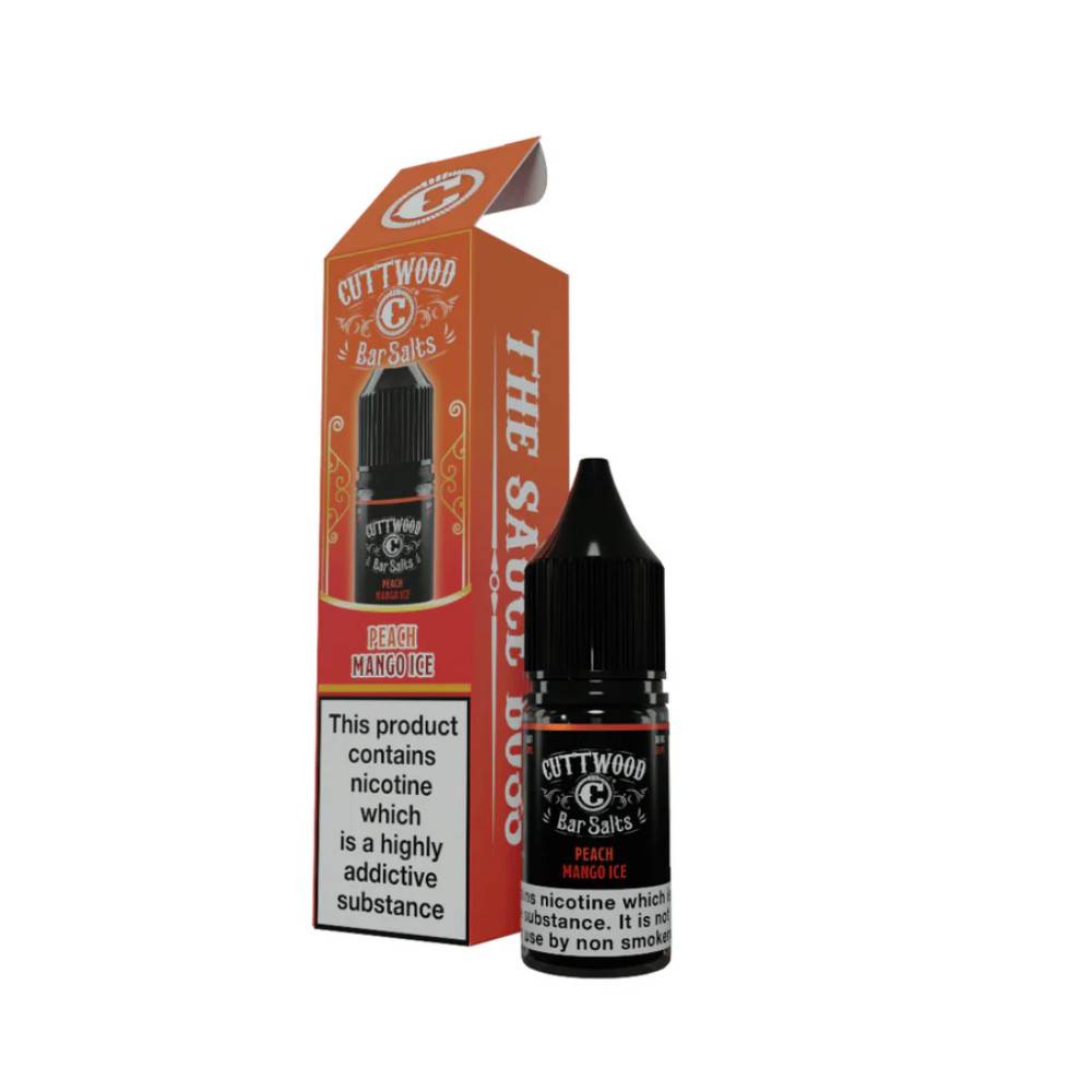 Cuttwood Bar Salt Nic Salts e liquids 10ml Peach Mango Ice 20mg