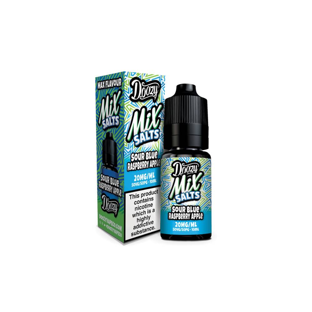 Doozy Mix Nic Salts 10ml e liquids 10ml Sour Blue Raspberry Apple 10mg