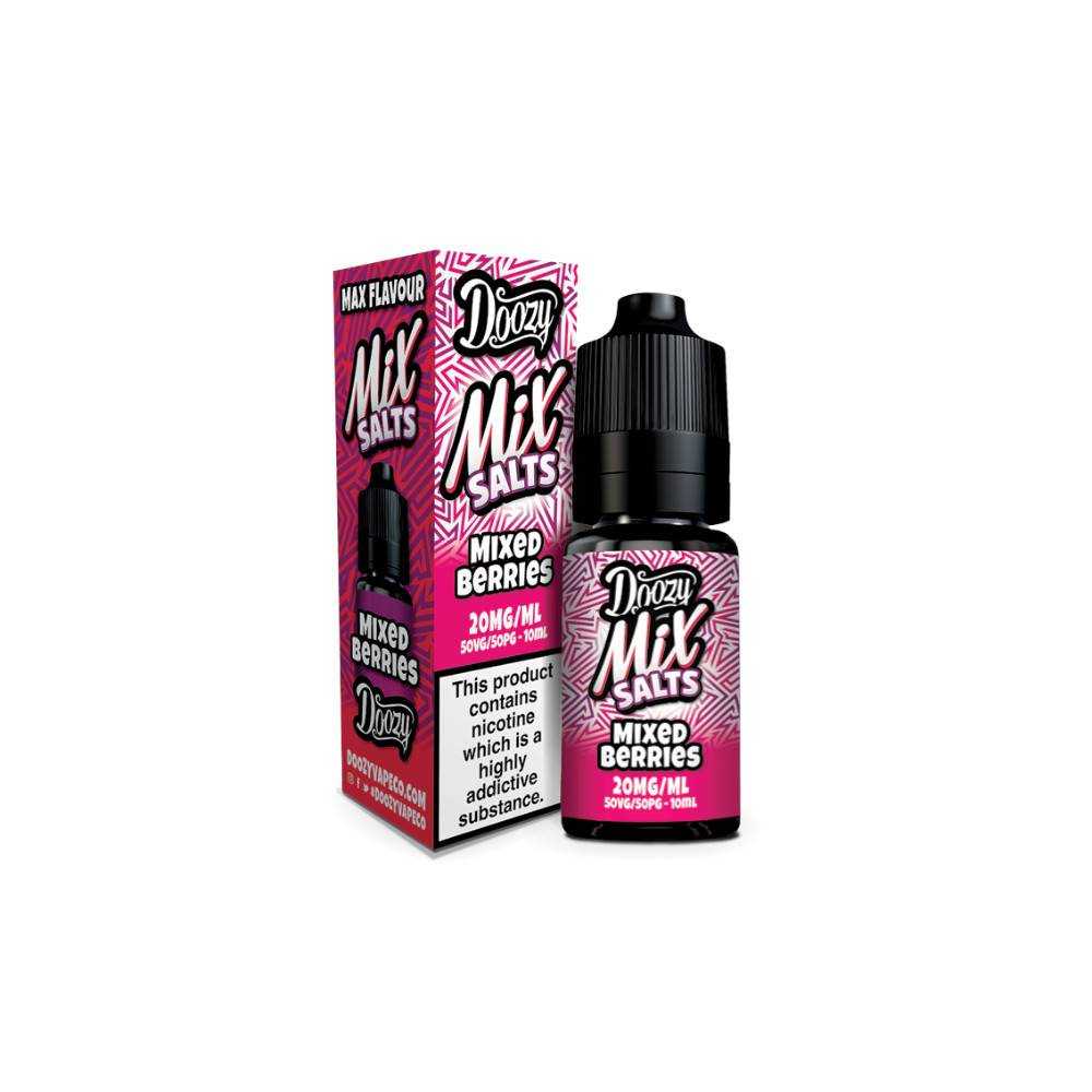 Doozy Mix Nic Salts 10ml e liquids 10ml Mixed Berries 20mg