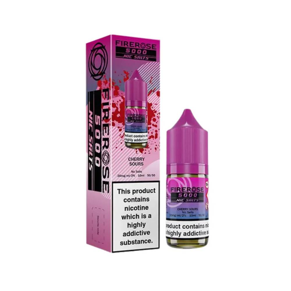 Firerose 5000 Nic Salts e liquids 10ml Cherry Sours 20mg