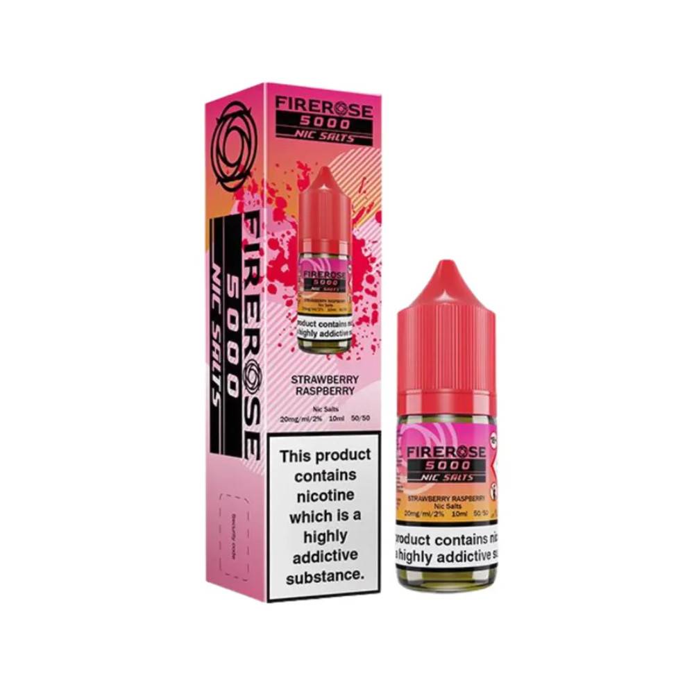 Firerose 5000 Nic Salts e liquids 10ml Strawberry Raspberry 20mg