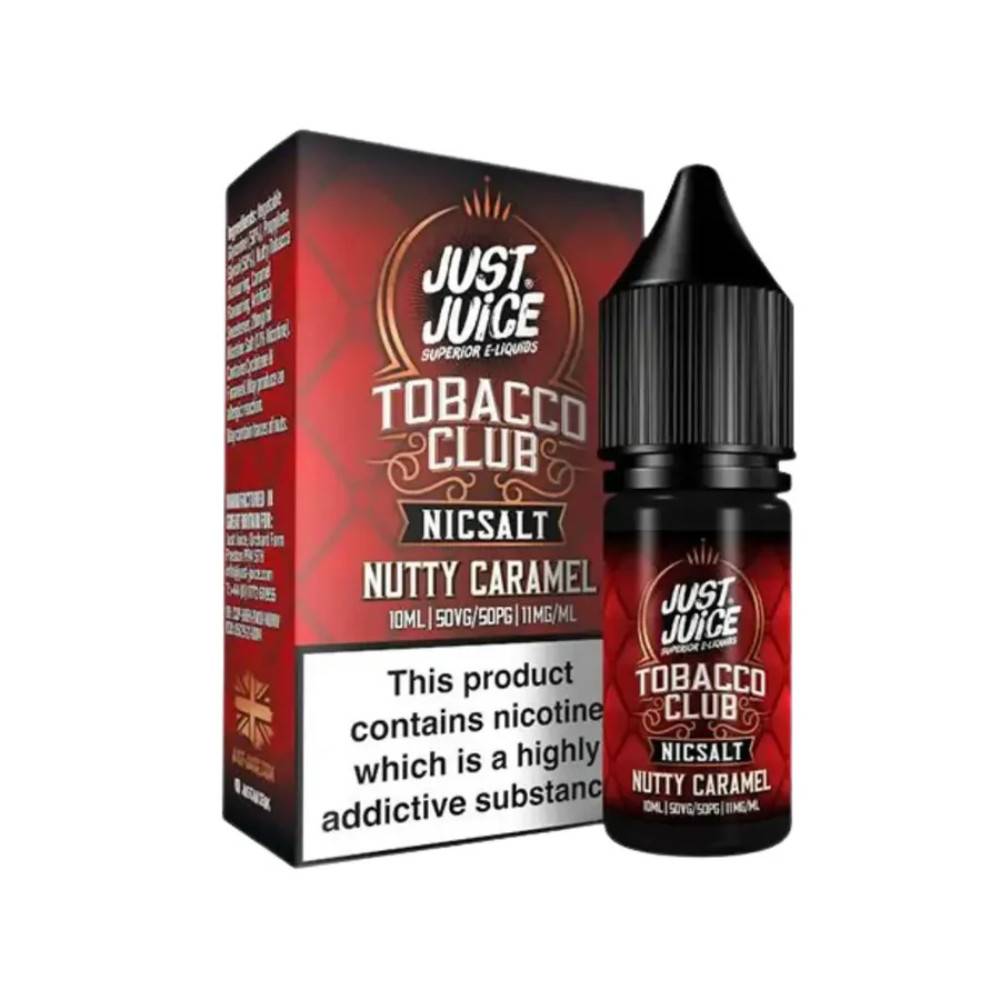 Just Juice Tobacco Club Nic Salts e liquids 10ml Nutty Caramel Tobacco 20mg