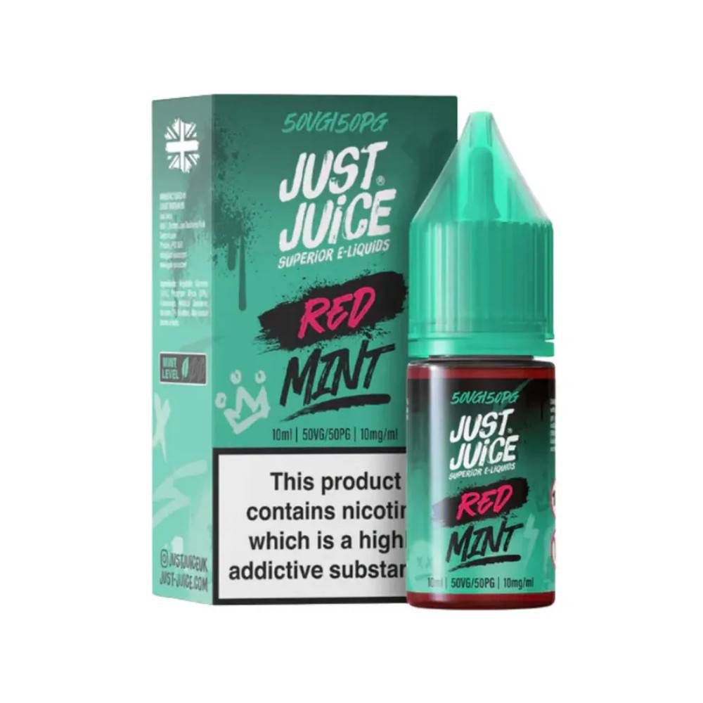Just Juice Mint Nic Salts e liquids 10ml Red Mint 20mg