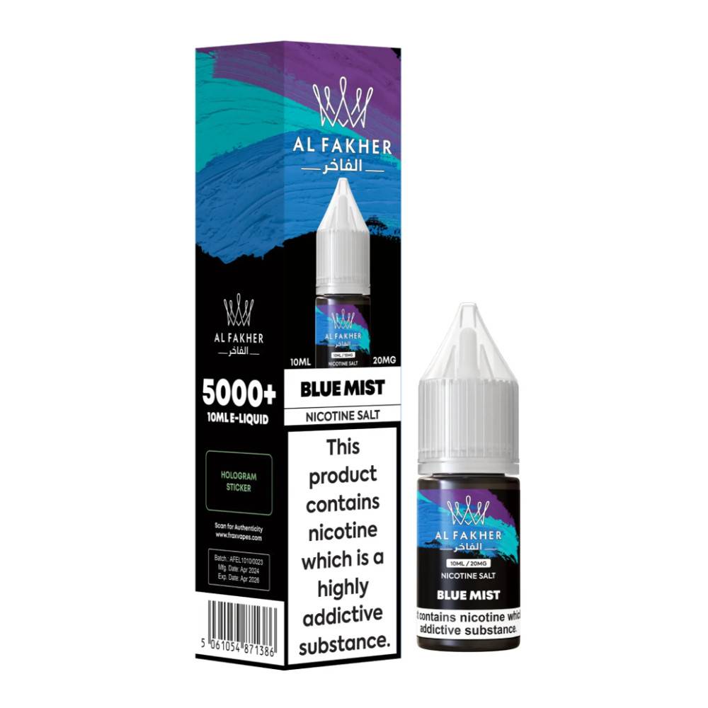 Al Fakher Nic Salts e liquids 10ml Blue Mist 10mg