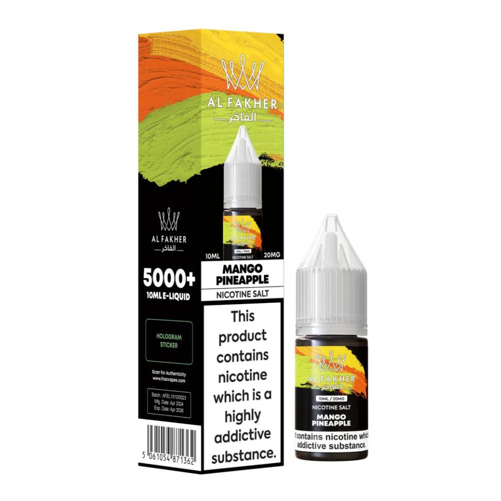 Al Fakher Nic Salts e liquids 10ml Mango Pineapple 10mg