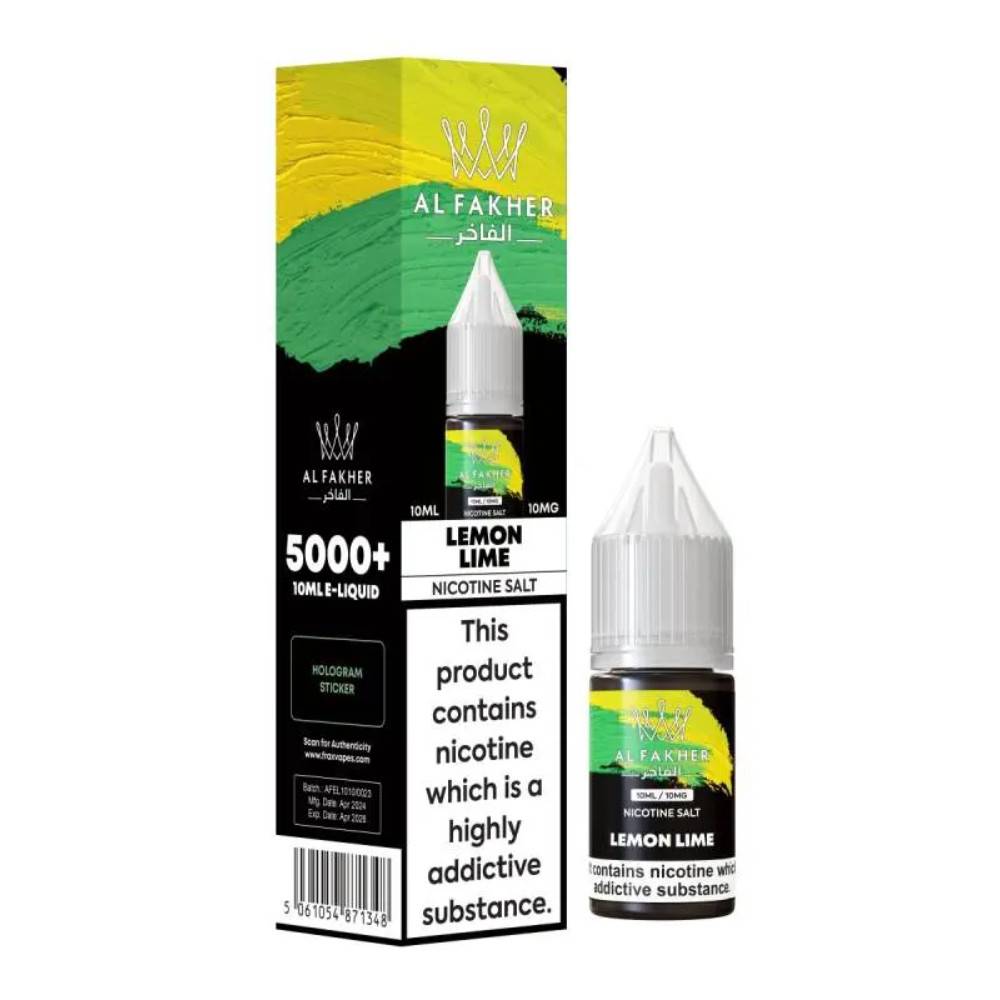 Al Fakher Nic Salts e liquids 10ml Lemon Lime 10mg