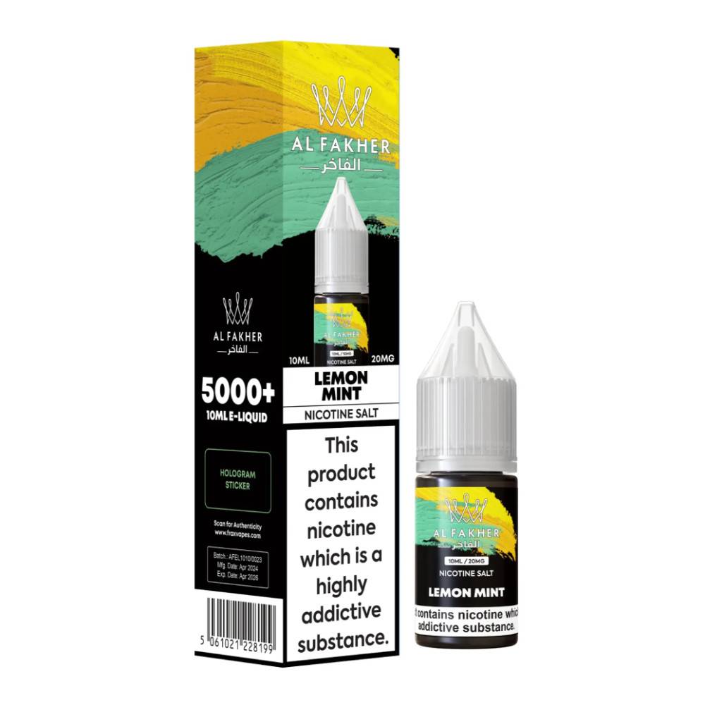 Al Fakher Nic Salts e liquids 10ml Lemon Mint 20mg