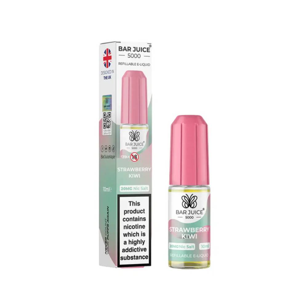 Bar Juice Nic Salts E-Liquids 10ml Strawberry Kiwi 10mg
