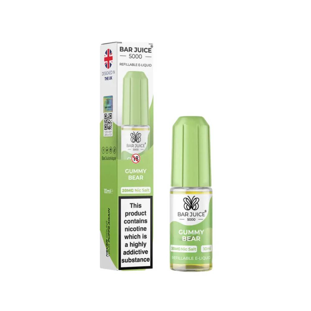 Bar Juice Nic Salts E-Liquids 10ml Gummy Bear 10mg