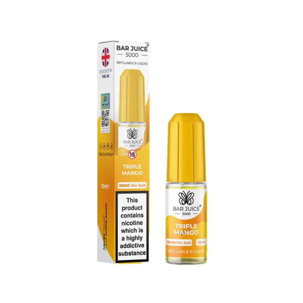 Bar Juice Nic Salts E-Liquids 10ml Triple Mango 10mg
