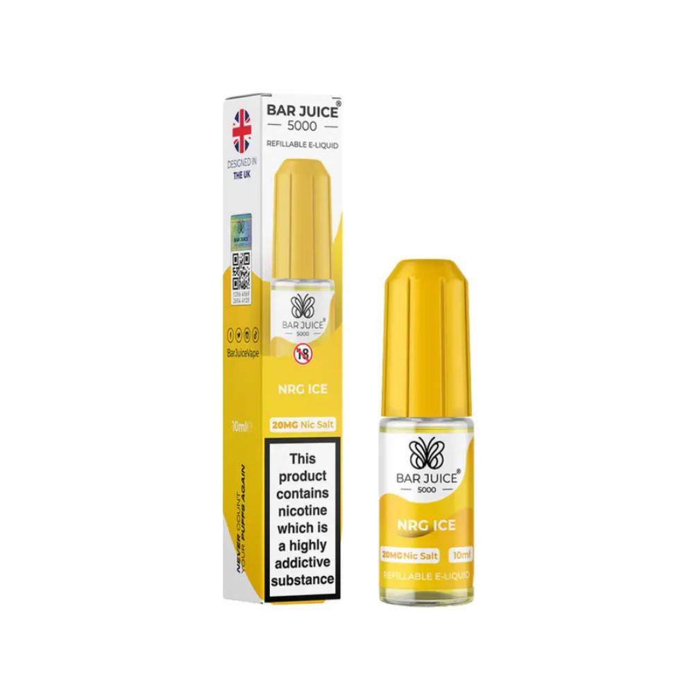 Bar Juice Nic Salts E-Liquids 10ml Energy Ice 20mg