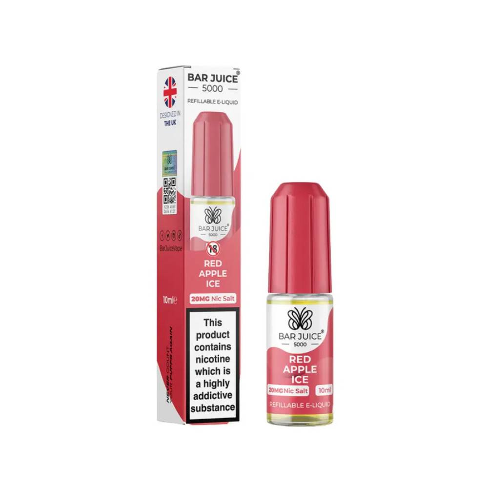 Bar Juice Nic Salts E-Liquids 10ml Red Apple Ice 20mg