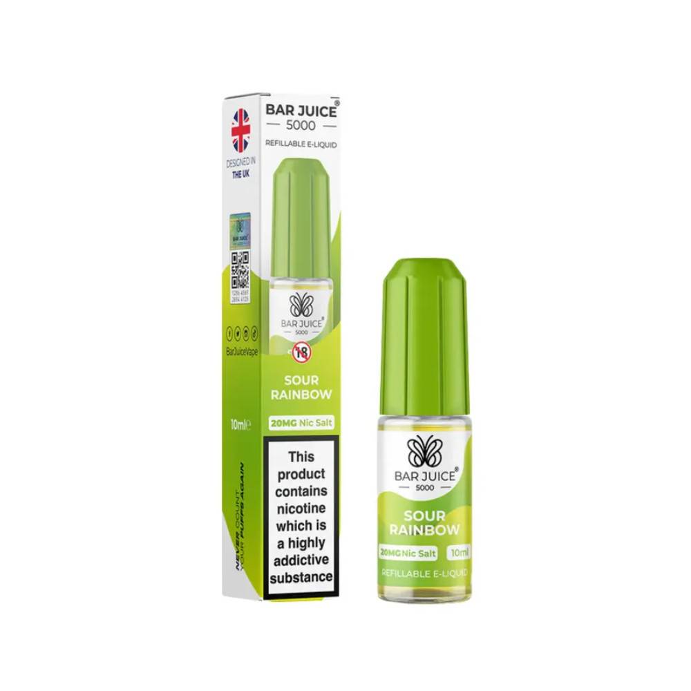 Bar Juice Nic Salts E-Liquids 10ml Sour Rainbow 20mg