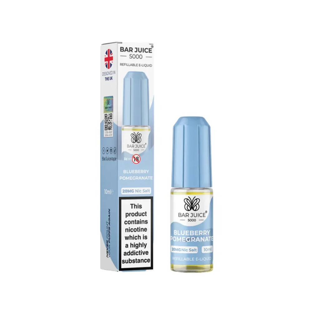 Bar Juice Nic Salts E-Liquids 10ml Blueberry Pomegranate 20mg
