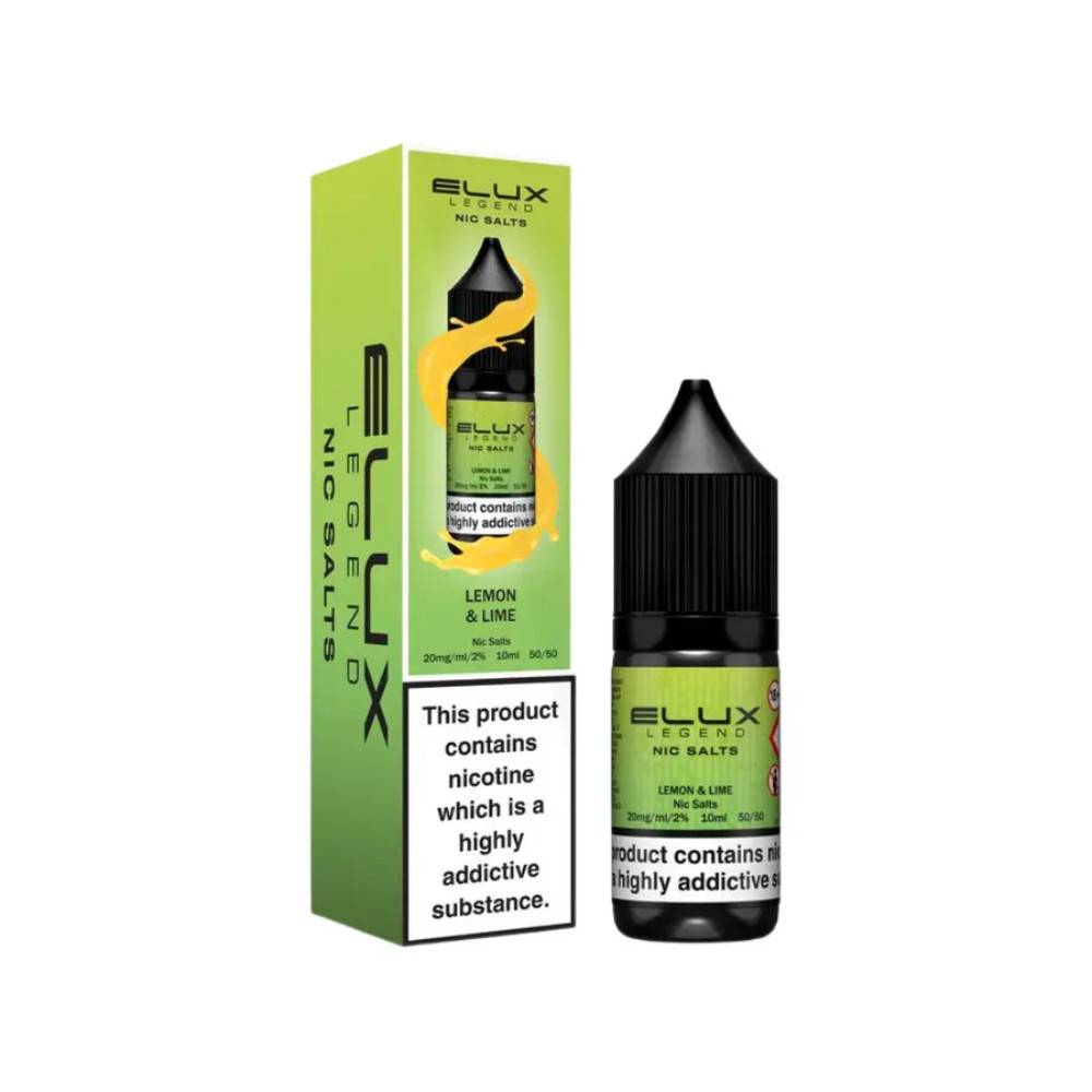 Elux Legend Nic Salts E-Liquids 10ml Lemon Lime 10mg